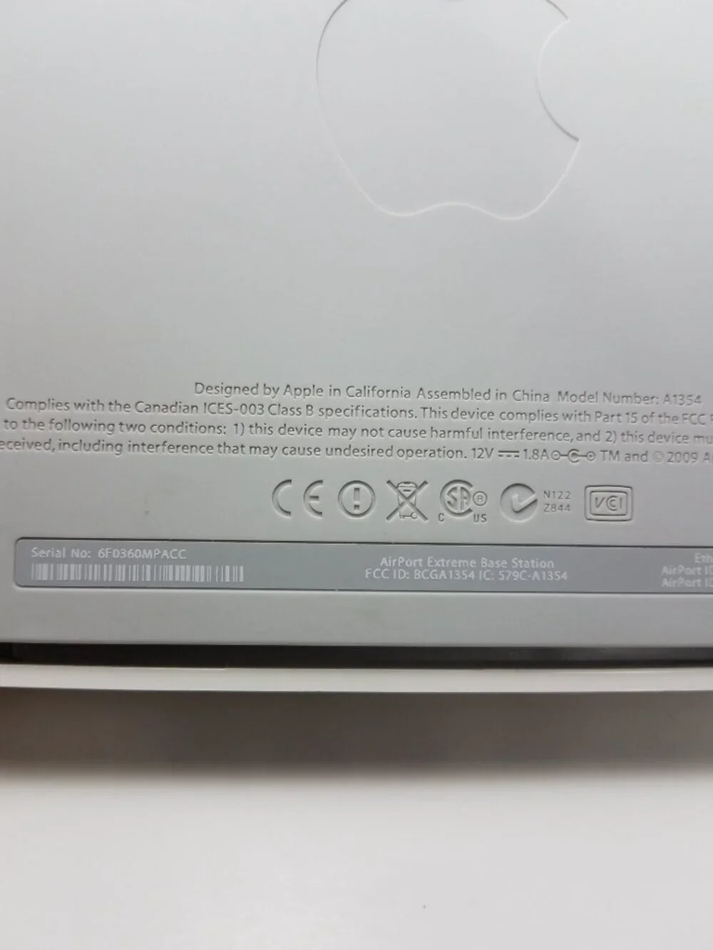 AirPort Extreme 802.11n (4th Generation) used